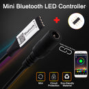 LUSTREON 4Pin Smart bluetooth APP Music Controller with DC Connector for RGB LED Strip Light DC5-24V