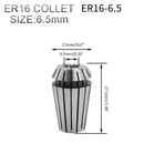 Machifit 5pcs ER16 ER20 Spring Collet 6.5-13mm Collet Chuck for CNC Milling Lathe Tool