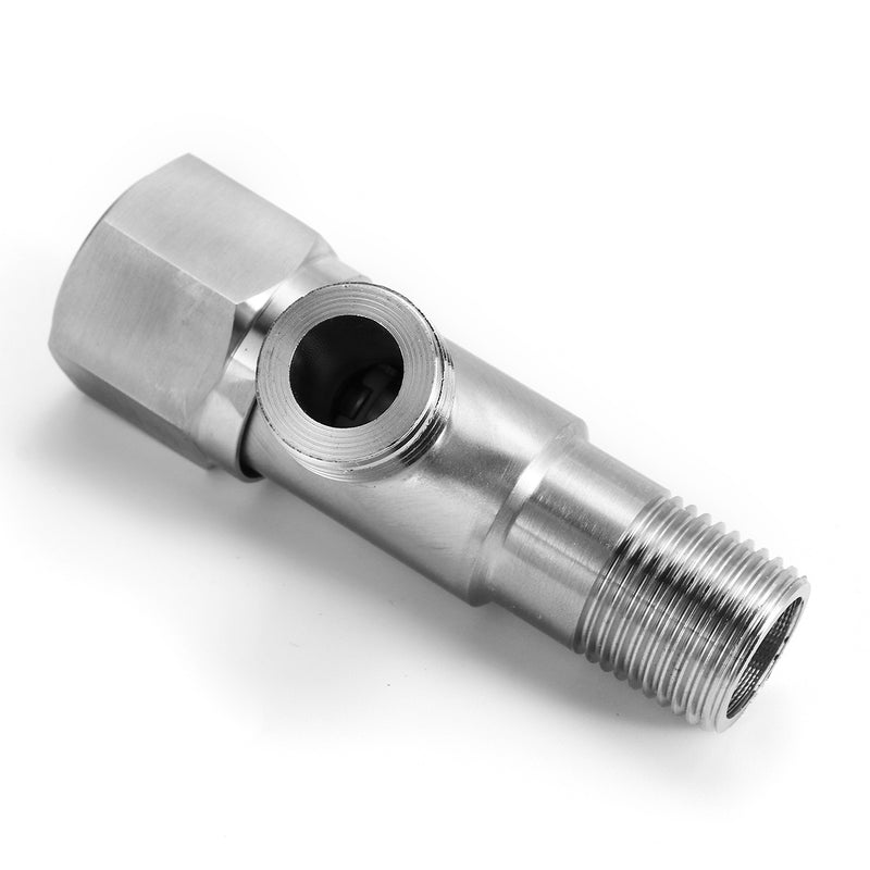 Stainless Steel Angle Valve 1/2" Kitchen Bathroom Toilet Water Faucet Shut Off Valve