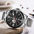 MINI FOCUS MF0199G Army Chronograph Luminous Stainless Steel Waterproof Quartz Watch Men Watch
