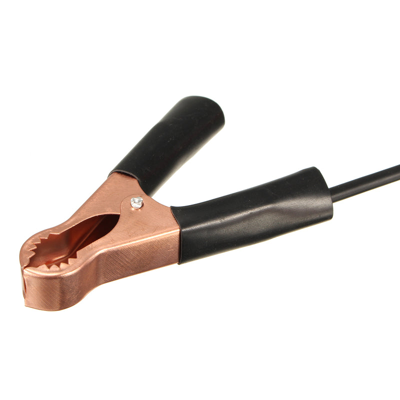 DANIU 2Pcs 15A Banana Plug to 80mm Car Battery Clip Clamp Power Alligator Clips Cable