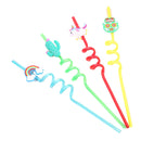 Honana Kitchen Drink Straw Cactus Cloud Owl Cartoon Styling Straw Birthday Party Restaurant Art Deco Sipper