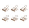 6Pcs Deli 9415 Rose Gold Binder Clip for Office School Paper Organizer Stationery Metal Clips