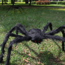 5FT/150cm Hairy Giant Spider Decorations Huge Halloween Outdoor Decor Toys for Party