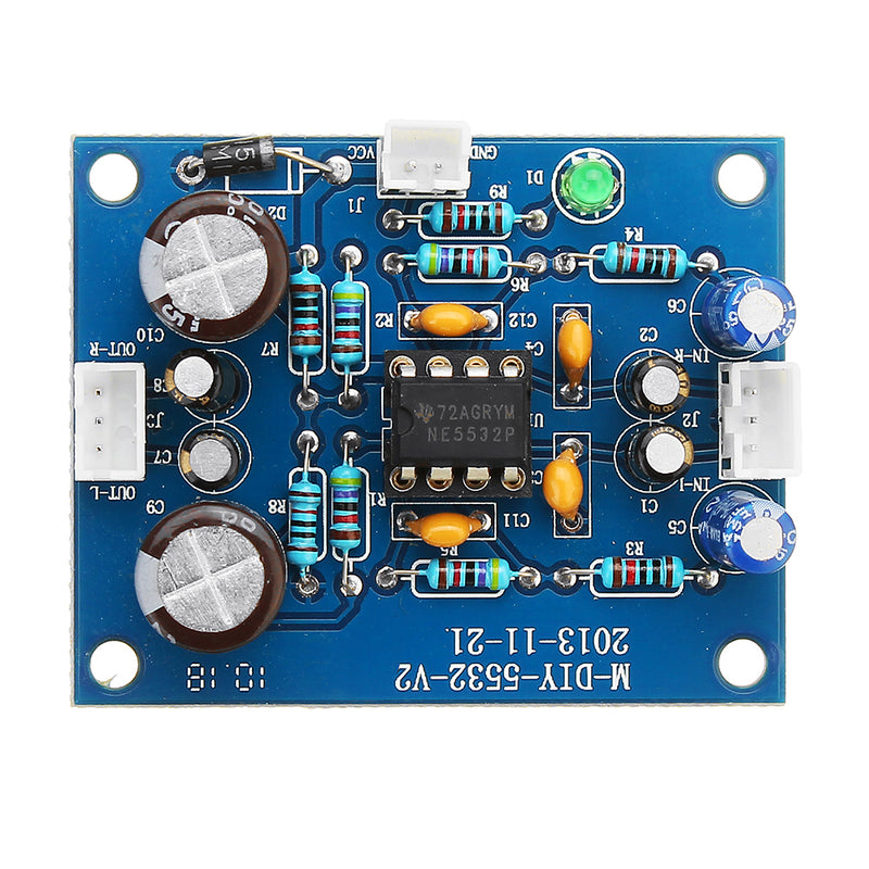 3pcs NE5532 DC 12-35V Amplifier Board OP-AMP HIFI Preamplifier Signal bluetooth Amplifier Board