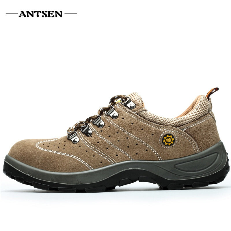 ANTSEN Men's Steel Toe Sneakers Safety Shoes Work Shoes Hiking Camping Anti-Smashing Durable Shoes Xiaomi