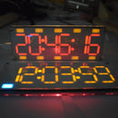 Geekcreit DIY 6 Digit LED Large Screen Two-Color Digital Tube Desktop Clock Kit Touch Control