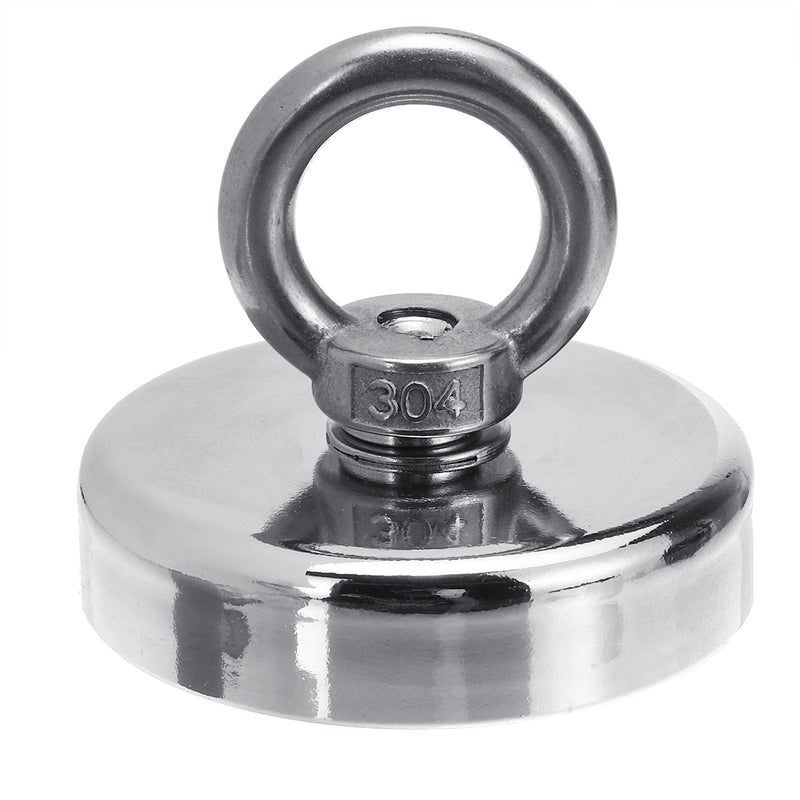 300KG D75mm Neodymium Recovery Magnet Fishing Treasure Metal Detector with 20 Metre Rope