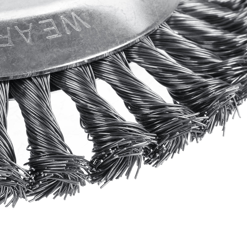 150mm Weed Trimmer Head Lawn Mower Sharpener Grass Weeder Steel Brush Head