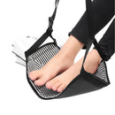 Portable Travel Cotton Knitted Footrest Flight Carry-on Foot Hammock Rest
