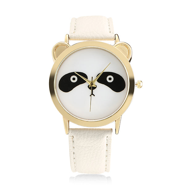 Fashion Panda Unique Women Quartz Watch Leather Women Men Wrist Watch