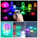 ZANLURE 10 LEDs 16 Colors Underwater Light Float Lamp Wireless Remote Control Fishing Lamp 3 x AAA
