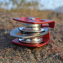 XINDA XD8613 Forged Aluminum Alloy 24KN Large Rescue Pulley Double Sheave Climbing Rigging