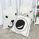 Cotton Sack Drawstring Storage Bag Toy Shoes Laundry Travel Stuff Clothes