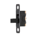 50Pcs Vertical Black Mini Miniature On/On 3 Pins Terminals Slide Switch