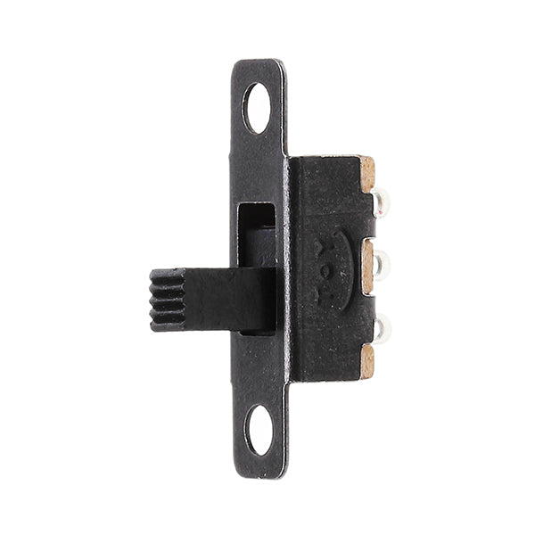 50Pcs Vertical Black Mini Miniature On/On 3 Pins Terminals Slide Switch