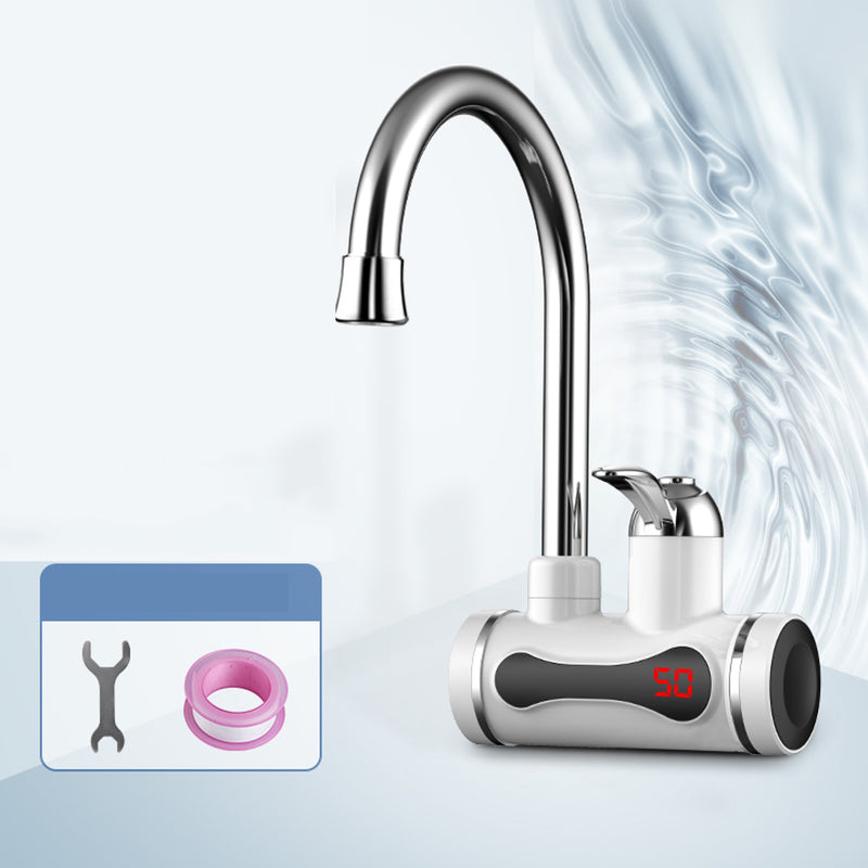 220V Tankless Electric Kitchen Water Heater Tap Instant Hot Water Faucet Heater Cold Heating Faucet