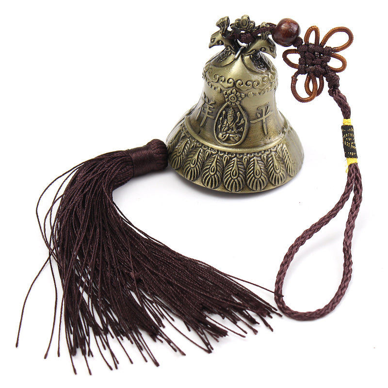 Chinese Wind Chime Peacock Single Bell Lucky Feng Shui Hanging Garden Decorations