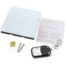 1 Gang 1 Way Touch Wall Light Switch Glass with Remote Control