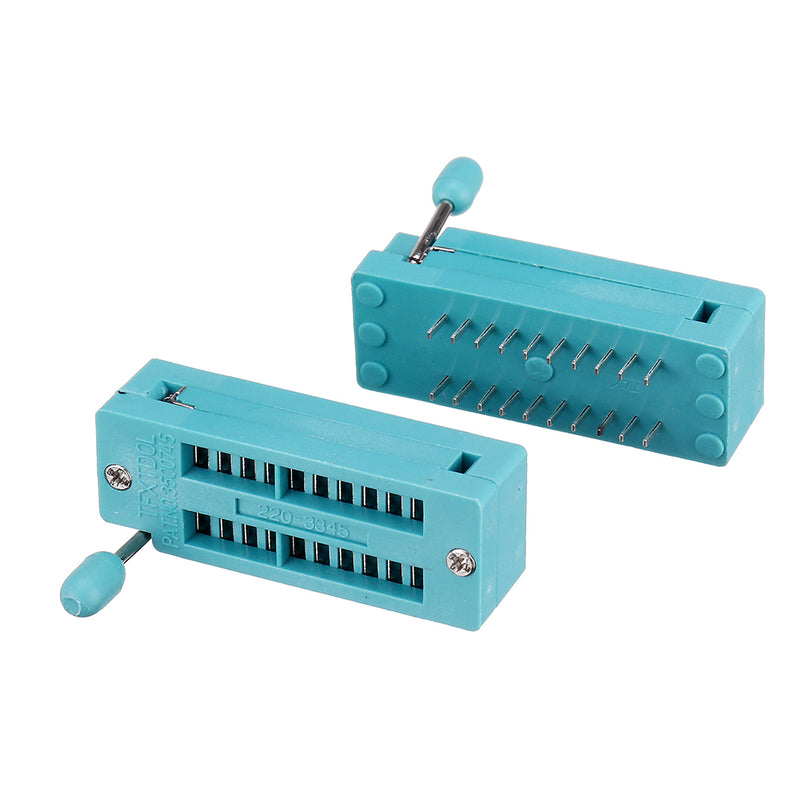 2pcs IC Lock Seat Zif Socket Test Universal zif Sockets 20Pin