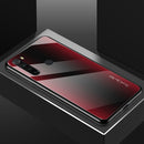 Bakeey Carbon Fiber Gradient Color Tempered Glass Protective Case for Xiaomi Redmi Note 8