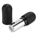 Matte Black Round Empty Lipstick Tube Lip Balm Refillable Container DIY Makeup Cosmetic Tool