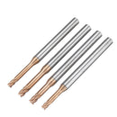 Drillpro 2.5/3.0mm 2 Flutes Long Neck End Mill HRC60 Deep Groove Cutter Milling Cutter
