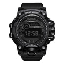 HONHX 55-66F Men Luminous Display Alarm Clock Stopwatch Sport Digital Watch