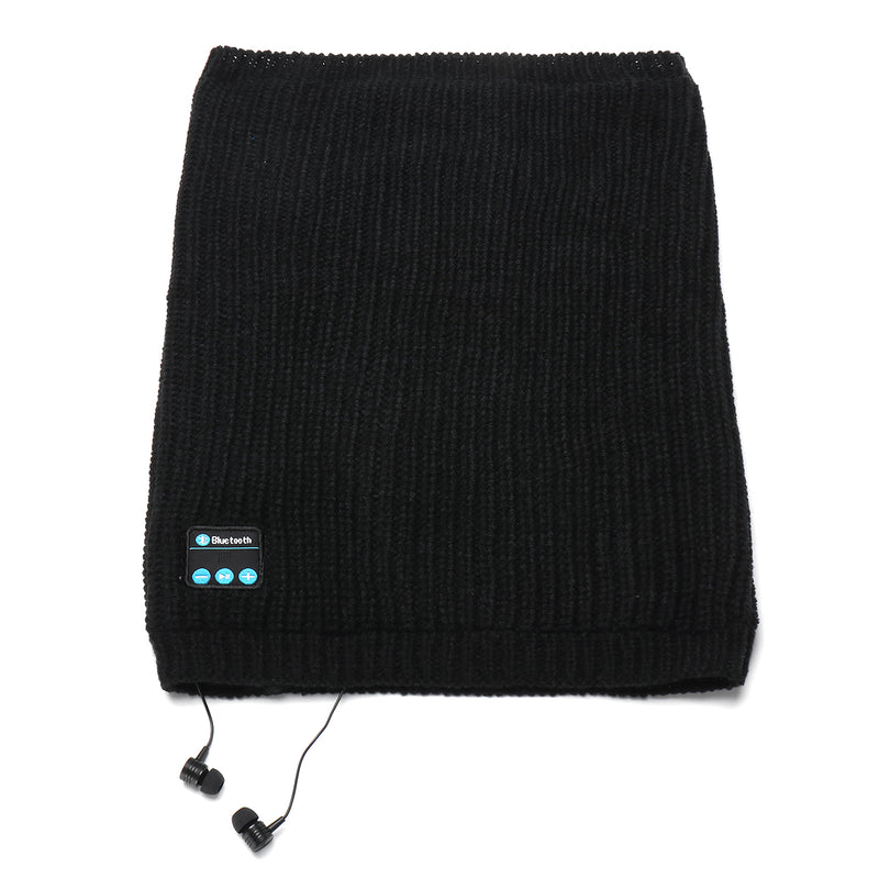 Bluetooth Earphone Headset Speaker Soft Warm Scarf Shawl Rapture Winter Outdoor