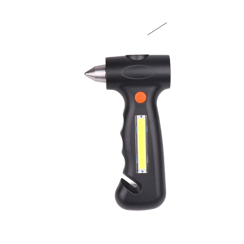 Multifunction EDC Tool USB 1200mAh Flashlight Hammers Cutter Magnetic Emergency Survival Tool