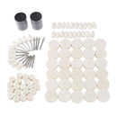 90pcs Felt Polishing Buffing Pads Wheel Wool Plastic Dremel Rotary Tool Kit