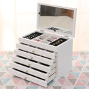Luxury Multi-Layer High Gloss Wooden Jewelry Box Stylish Retro Storage Jewelry Box