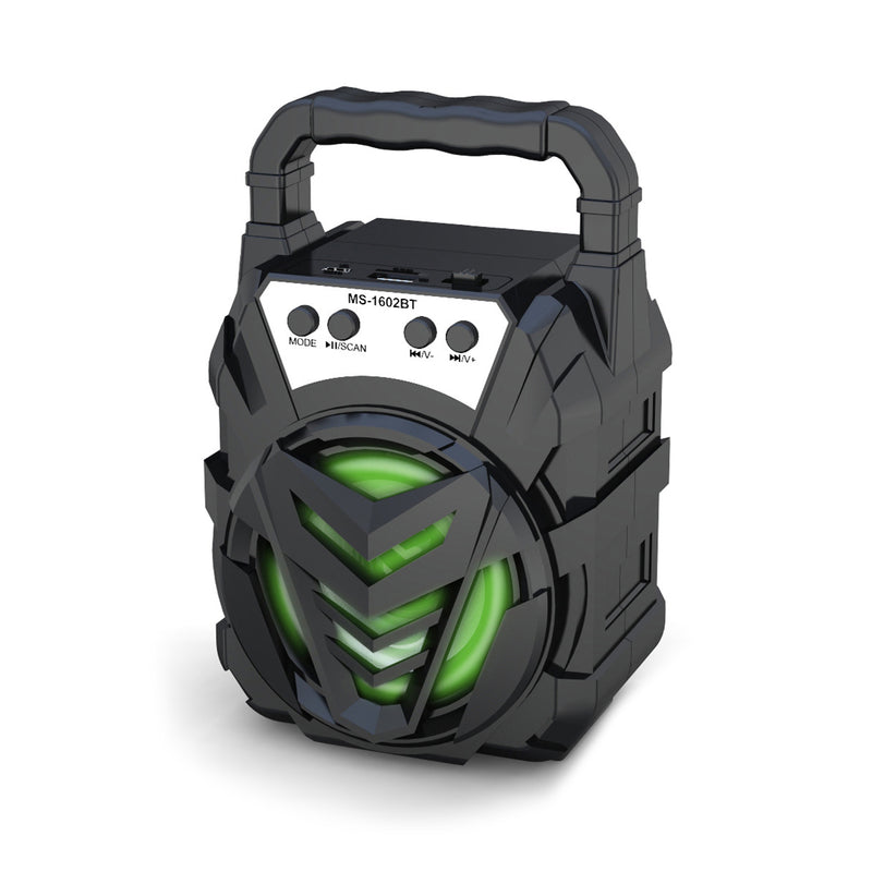 Wireless bluetooth Portable Speaker FM Radio TF Card AUX LED Light Speaker