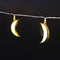 10PCS Golden Moon Shape Eid Ramadan LED String Light Lamp  Islamic Indoor Home Party Decor