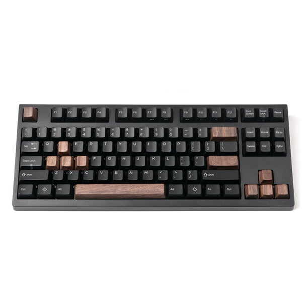 Walnut OEM Height keycap Personality No carving for Mechanical Keyboard