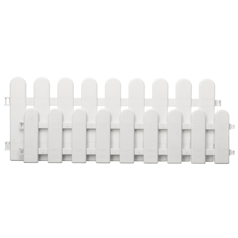 12pcs Flexible Garden Lawn Grass Edging Picket Border Panel Plastic Wall Fence Board