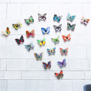 DIY LED Glowing 3D Butterfly Night Light Sticker Design Mural Home Wall Decal Decoration