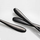 KCASA Stainless Steel Black Gold Flatware Dinnerware Cutlery Fork Knife & Spoons Tableware Set