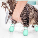 4pcs/set Anti-Scratch Cat Foot Shoes Silicone Pet Grooming Claws Cover