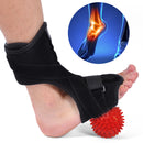 Plantar Fasciitis Night Splint Drop Foot Support Orthotic Brace with Hard Spiky Massage Ball for Effective Relief from Achilles Tendonitis Heel Pain Plantar Fascia Drop Foot Bendable Aluminum Strip