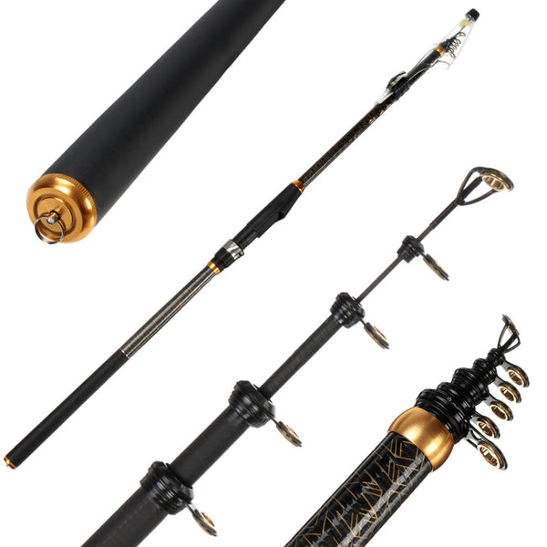 ZANLURE 3.6M 5Section Telescopic Carbon fiber Fishing Rod