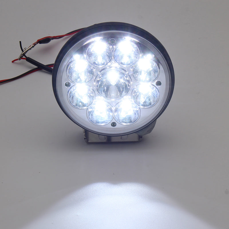 5 inch 9V-32V 80W 12V 9 LED Work Light Spot Round Driving Fog Lamp Motorcycle Offroad ATV 4WD