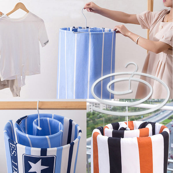 KCASA Creative Snail Spiral Drying Rack Spiral Shaped Hanger Rotating Quilt Storage Rack Quilt Curtains Blanket Rack Good For Outside Window Indoor Balcony