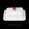 Porcelain Butter Dish With Lid Holder Serving Storage Tray Plate Storage Container Pizza Plate