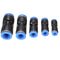 10Pcs Air Pneumatic OD 1/4 Inch Straight Union Push to Connect Fitting