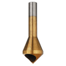 Drillpro 4pcs Countersink Deburring Bit Set Titanium Coated Chamfering Drill Oblique Hole Chamfer