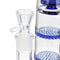 19.5 Inch Glass B ong Three Honeycomb PERC Smoking P ipe Water H ookah With Ice Catcher H ookah pipes