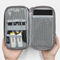 Boona 19cm*10.5cm Double-deck Digital Accessories Storage Bag USB Cable Charger U Dick Power Bank Organizer Bag