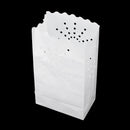 20Pcs White Night Paper Tealight Candle Bag Lantern Holder Party Wedding Decorations