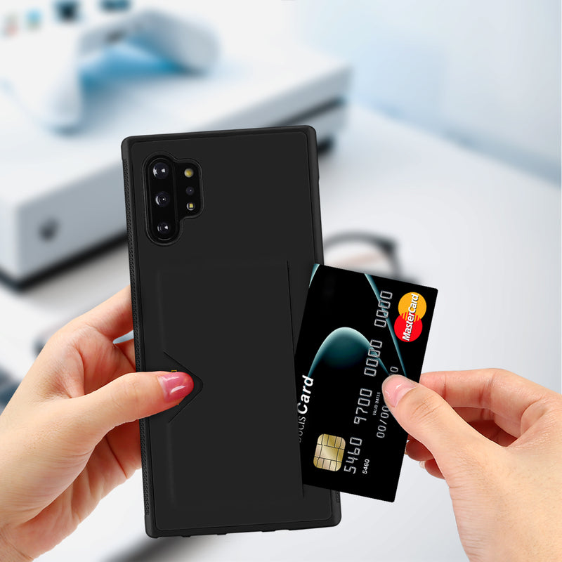 DUX DUCIS with Credit Card Slot PU Leather Shockproof Protective Case for Samsung Galaxy Note 10 Plus / Galaxy Note 10+ 5G